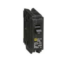 Square D HOM120, Mini Plug On Circuit Breaker, 1 Pole, 20 Amp, 120/240 VAC, 10 kA