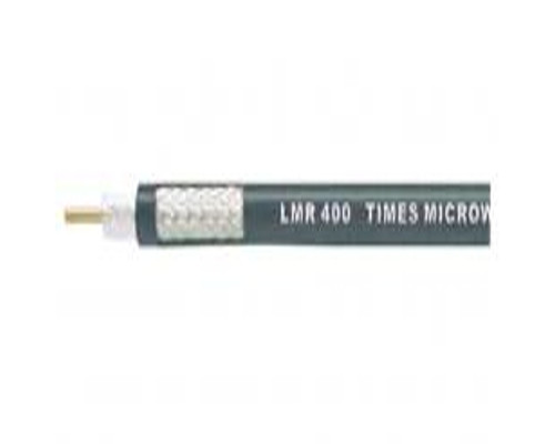 Times Microwave LMR-400-DB Flexible Low Loss Coax Cable, Outdoor/Watertight, PE, Black