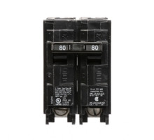 Siemens Q280, Plug In Circuit Breaker, 2 Pole, 80 Amp, 120/240 VAC, 10 kA