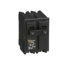 Square D HOM230, Mini Plug On Circuit Breaker, 2 Pole, 30 Amp, 120/240 VAC, 10 kA