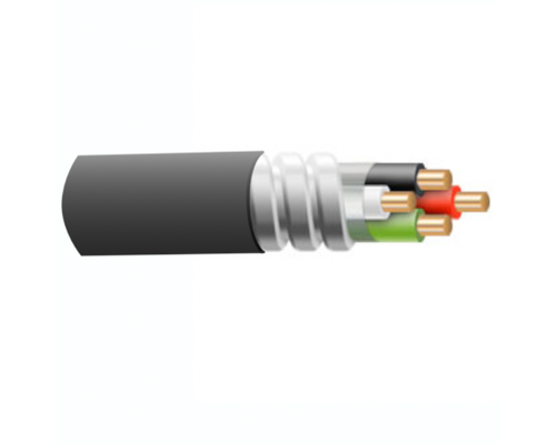 12/2 Solid MC Cable w/ Ground, PVC Jacketed