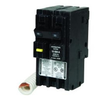 Square D HOM230GFI, Plug On Circuit Breaker, 2 Pole, 30 Amp, 120/240 VAC, 10 kA