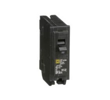 Square D HOM150, Mini Plug On Circuit Breaker, 1 Pole, 50 Amp, 120/240 VAC, 10 kA