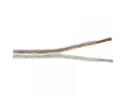 24/2 Speaker Wire, UL Listed, Clear Zip Cord