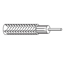 Belden 1672A, 29 AWG, High Frequency, Conformable Coax Cable, Unjacketed