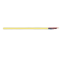 18/2C + 22/1PR Plenum Composite Cable, White w/ Yellow Stripe LSPVC Jacket, 300V, 75C, CMP