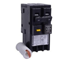 Square D HOM225GFI, Plug On Circuit Breaker, 2 Pole, 25 Amp, 120/240 VAC, 10 kA