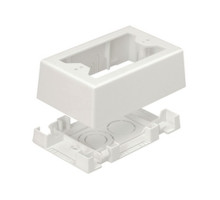 Panduit JBX3510IW-A, Single Gang Outlet Box, for T-45, LD profile Raceway