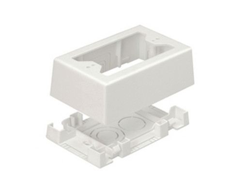 Panduit JBX3510IW-A, Single Gang Outlet Box, for T-45, LD profile Raceway