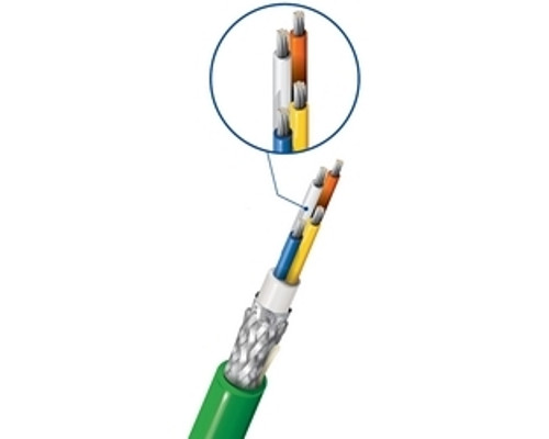 Belden 7961A, Cat5e, 22 AWG, 4c, F/Ftp, Profinet, Datatuff Type B Twisted Cable, 1000ft Spool