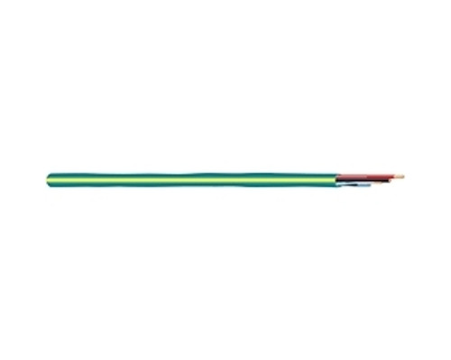 18/2C + 22/1PR Plenum Composite Cable, Teal w/ Yellow Stripe PVC Jacket, 300V, 75C, CMP