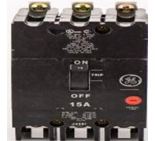 GE TEY315, Bolt On Circuit Breaker, 3 Pole, 15 Amp, 277/480 VAC, 14 kA