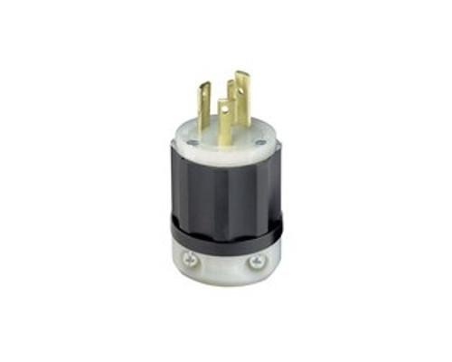 Leviton 2621, Locking Plug, 30 Amp, 250 Volt, NEMA L6-30P, 2P, 3W