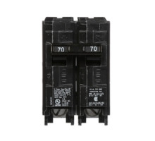 Siemens Q270, Plug In Circuit Breaker, 2 Pole, 70 Amp, 120/240 VAC, 10 kA