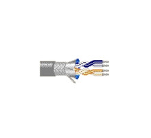 Belden 8132 28 AWG 2 Pair Low Capacitance Computer Cable for EIA RS-232/485, Overall/Braid Shield