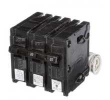 Siemens Q22000S01, Plug In Circuit Breaker, Shunt Trip, 2 Pole, 20 Amp, 120/240 VAC, 10 kA