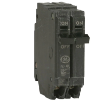 GE THQP250, Plug On, Circuit Breaker, 2 Pole, 50 Amp, 120/240 VAC, 10 kA