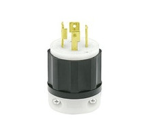 Leviton 2721, Locking Plug, 30 Amp, 250 Volt, 3-Phase, NEMA L15-30P, 3P, 4W