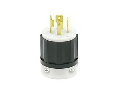 Leviton 2721, Locking Plug, 30 Amp, 250 Volt, 3-Phase, NEMA L15-30P, 3P, 4W