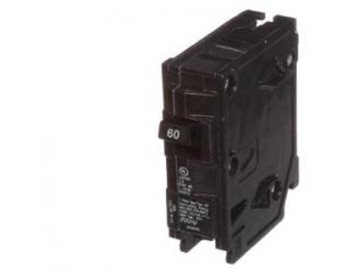 Siemens Q160, Plug In Circuit Breaker, 1 Pole, 60 Amp, 120 VAC, 10 kA