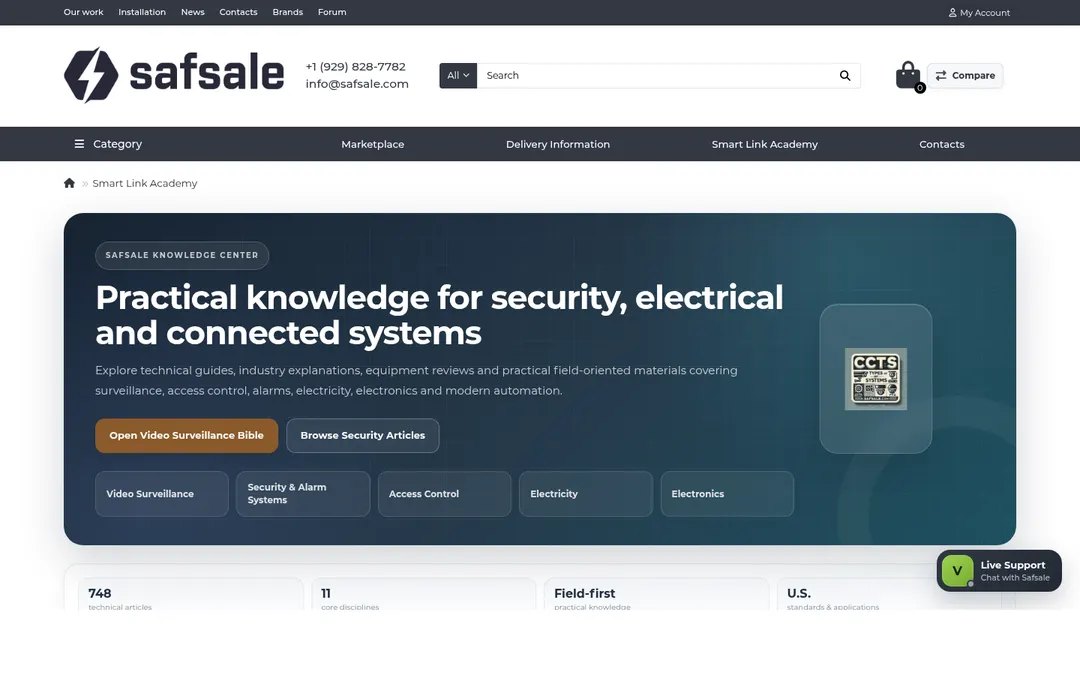 Safsale Smart Link Academy technical knowledge center