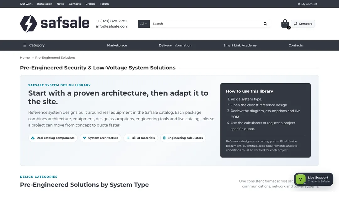Safsale Pre-Engineered Solutions library
