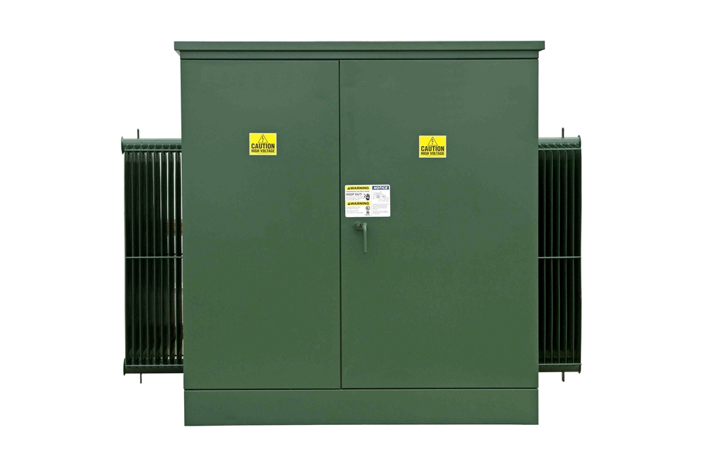 1.5 MVA Pad Mount Transformer - 24940Y/14400 Grounded Wye Primary, 480Y/277 Wye Secondary - KNAN/Bell Green, Reverse Feed