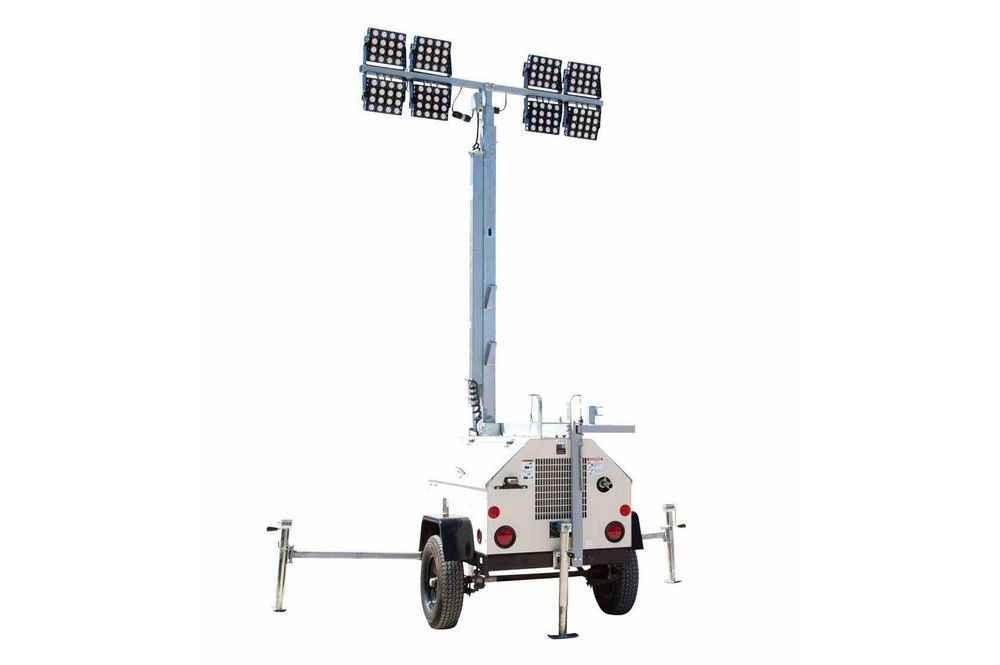 20kW Generator - Water Cooled Diesel Engine - 25' Telescoping Tower - (8) LED Lamps - 25 Gal Tank