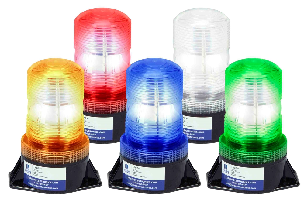 LED Strobe Light - Permanent Mount - 18 LED Beacon - 50,000 Life Hours - 120-277V AC