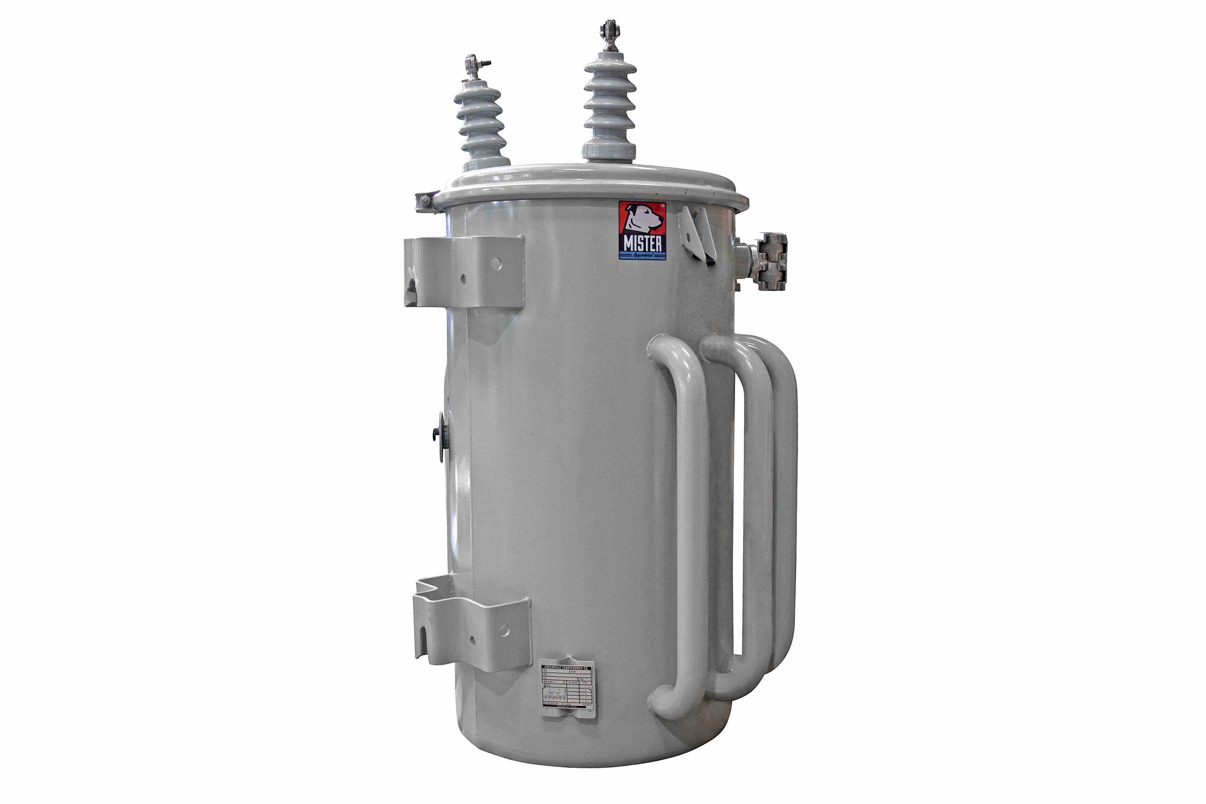 50 KVA Overhead Distribution Transformer, Pole Mount, 12000Y/6930 Grounded Wye Pri., 120/240V Sec., Mineral Oil, Copper, ONAN