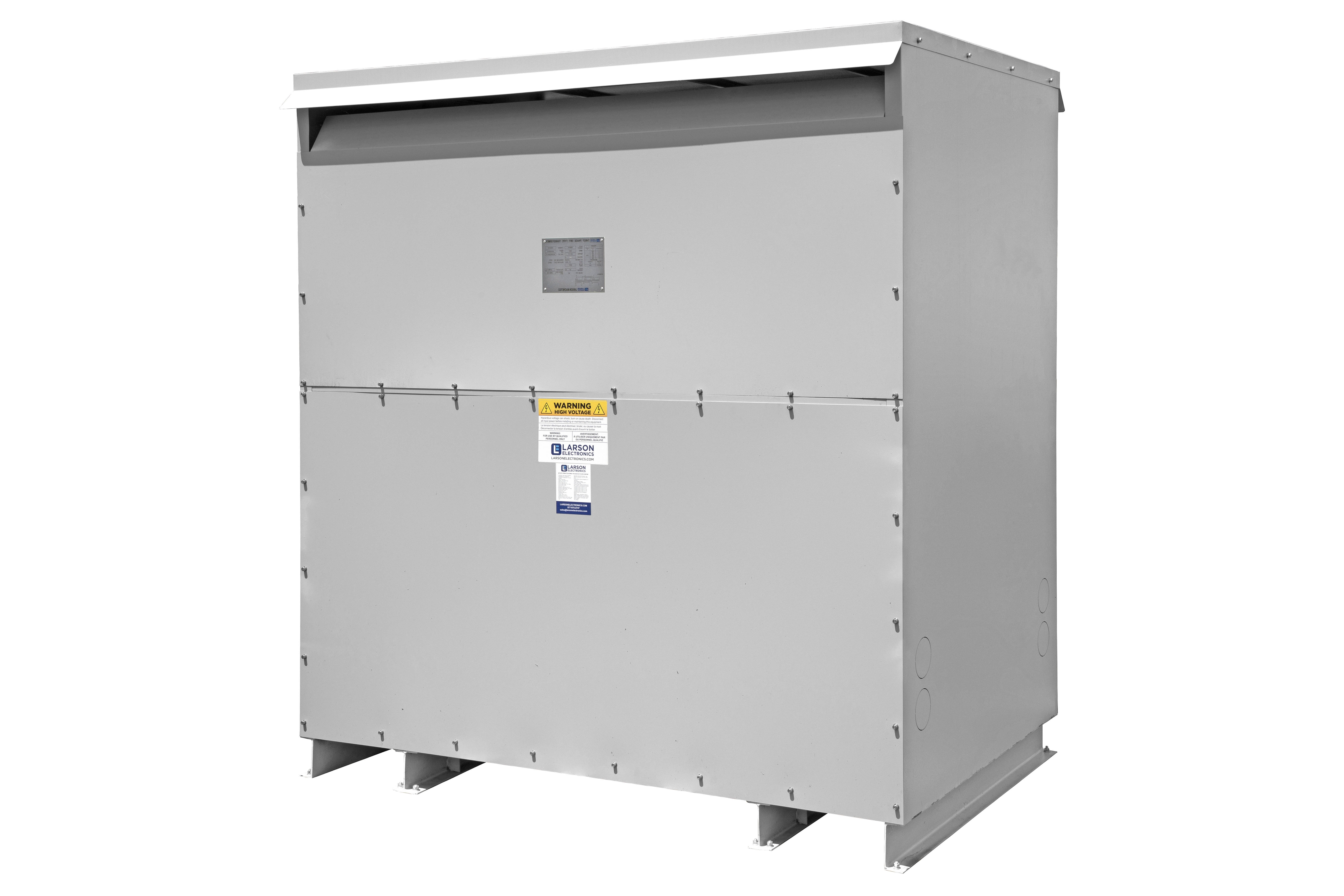 150 KVA Vacuum Pressure Impregnated Transformer, 22860V Delta Primary, 480Y/277 Wye-N Secondary, ANN, Class H, W/O Fans, VPI