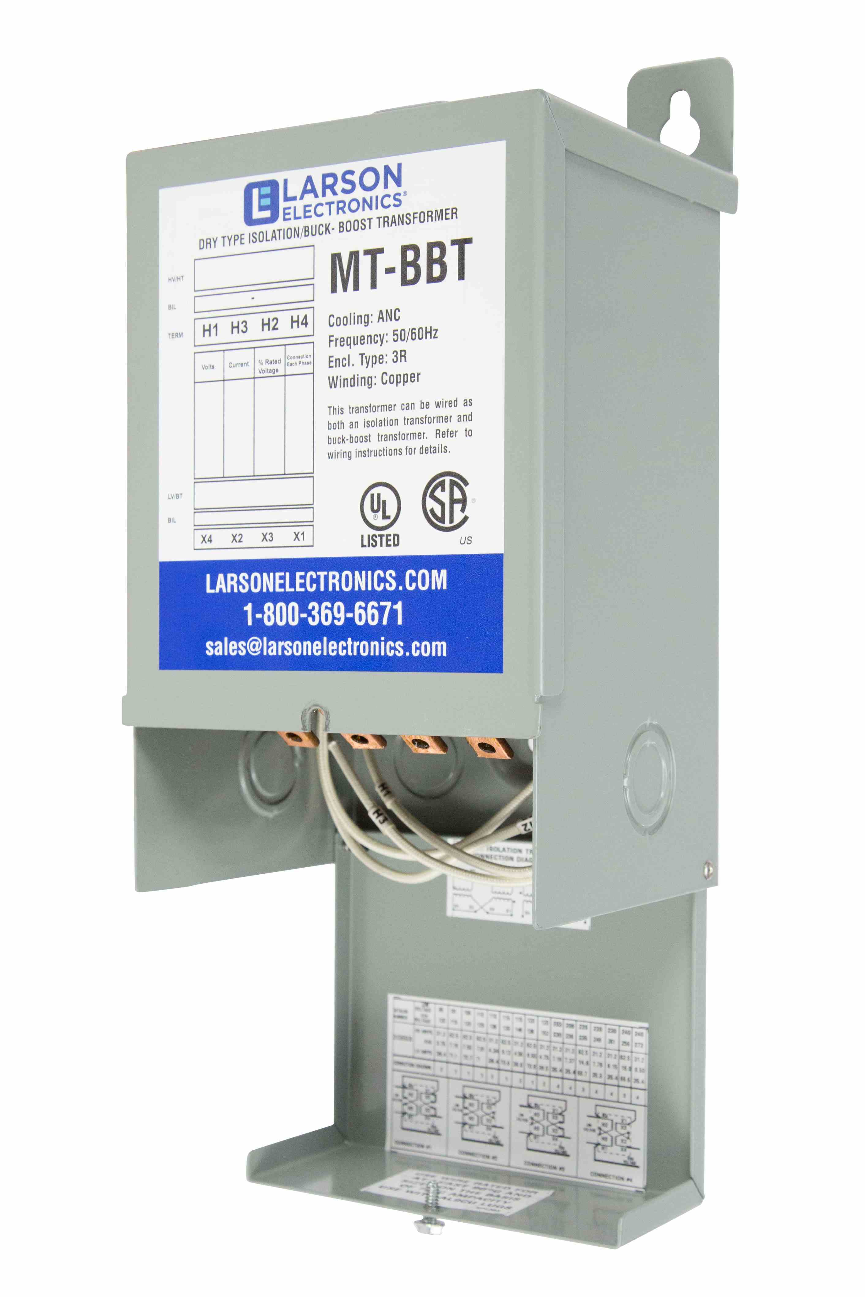 15 kVA Isolation Transformer - 240V Delta Primary Voltage - 380V Secondary Voltage - NEMA 3R