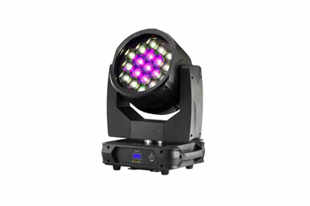 600W Remote Control LED Stage Light - 120-240V - 6° Spot to 60° Flood - RGBW 4 in 1 - IP20