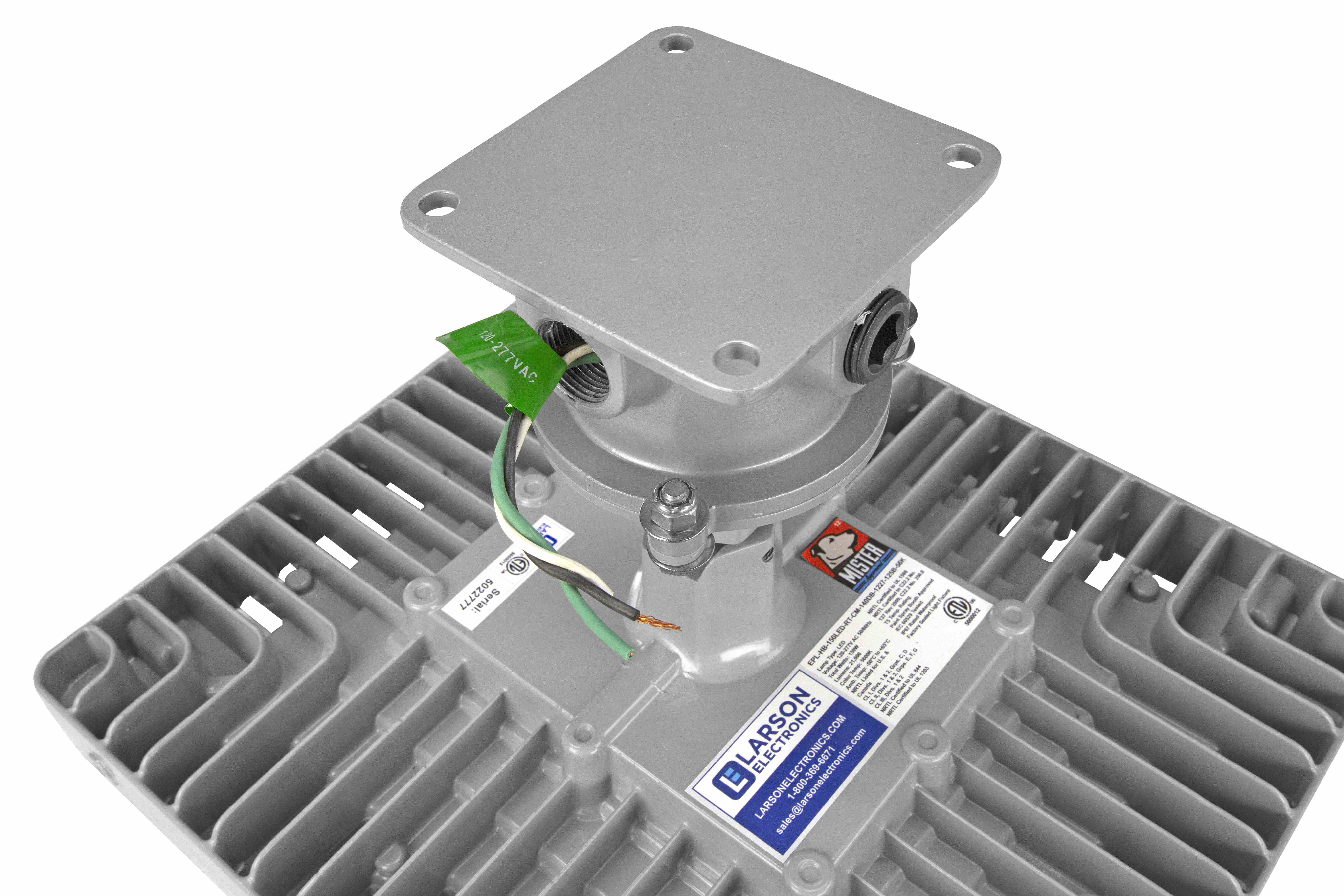 Ceiling Mount Explosion Proof 150 Watt High Bay LED Light Fixture - Paint Spray Booth Approved