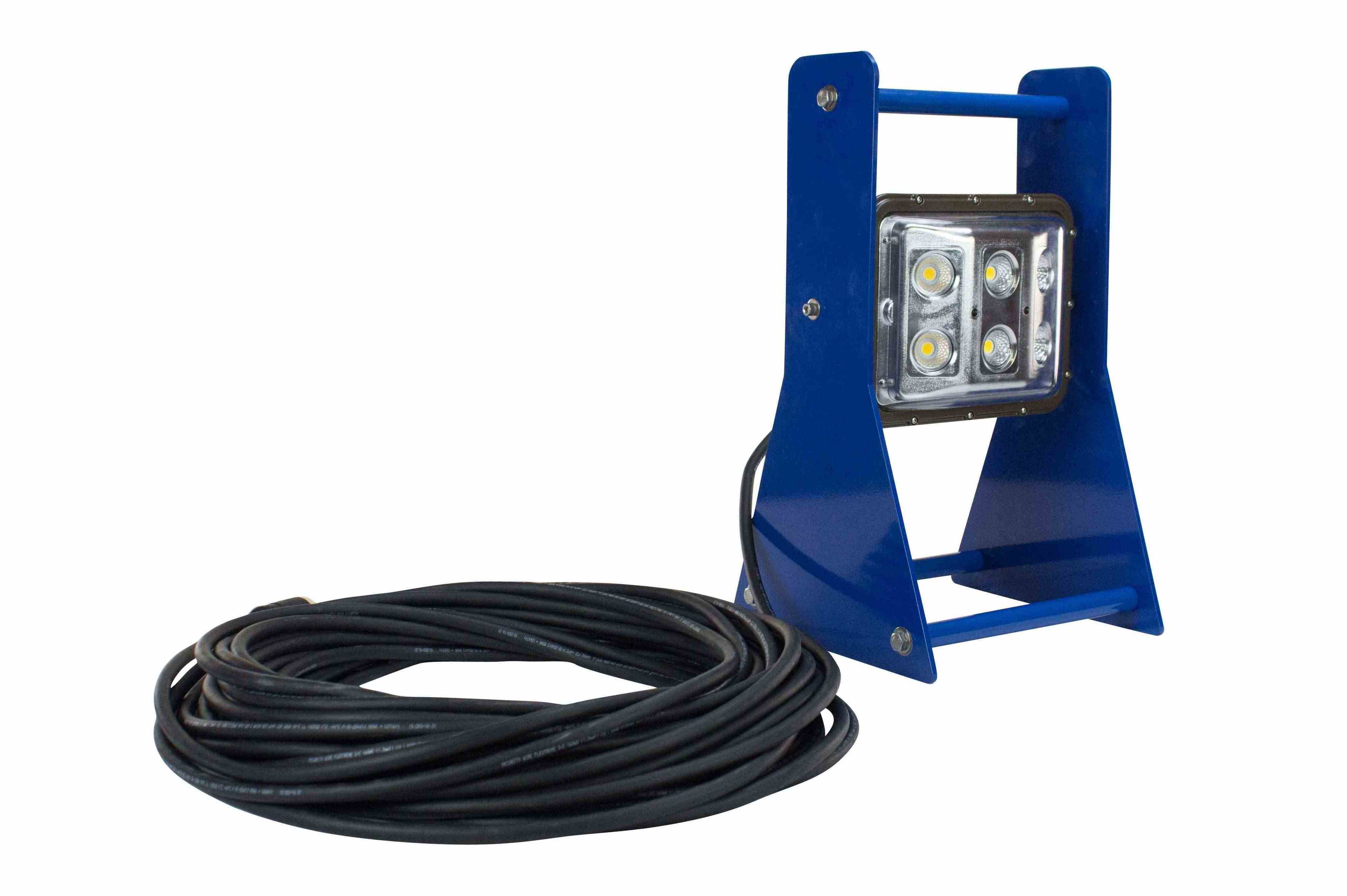 60 Watt Portable LED Work Area Light - Waterproof - Aluminum Frame - Adjustable Light Head - 120-277