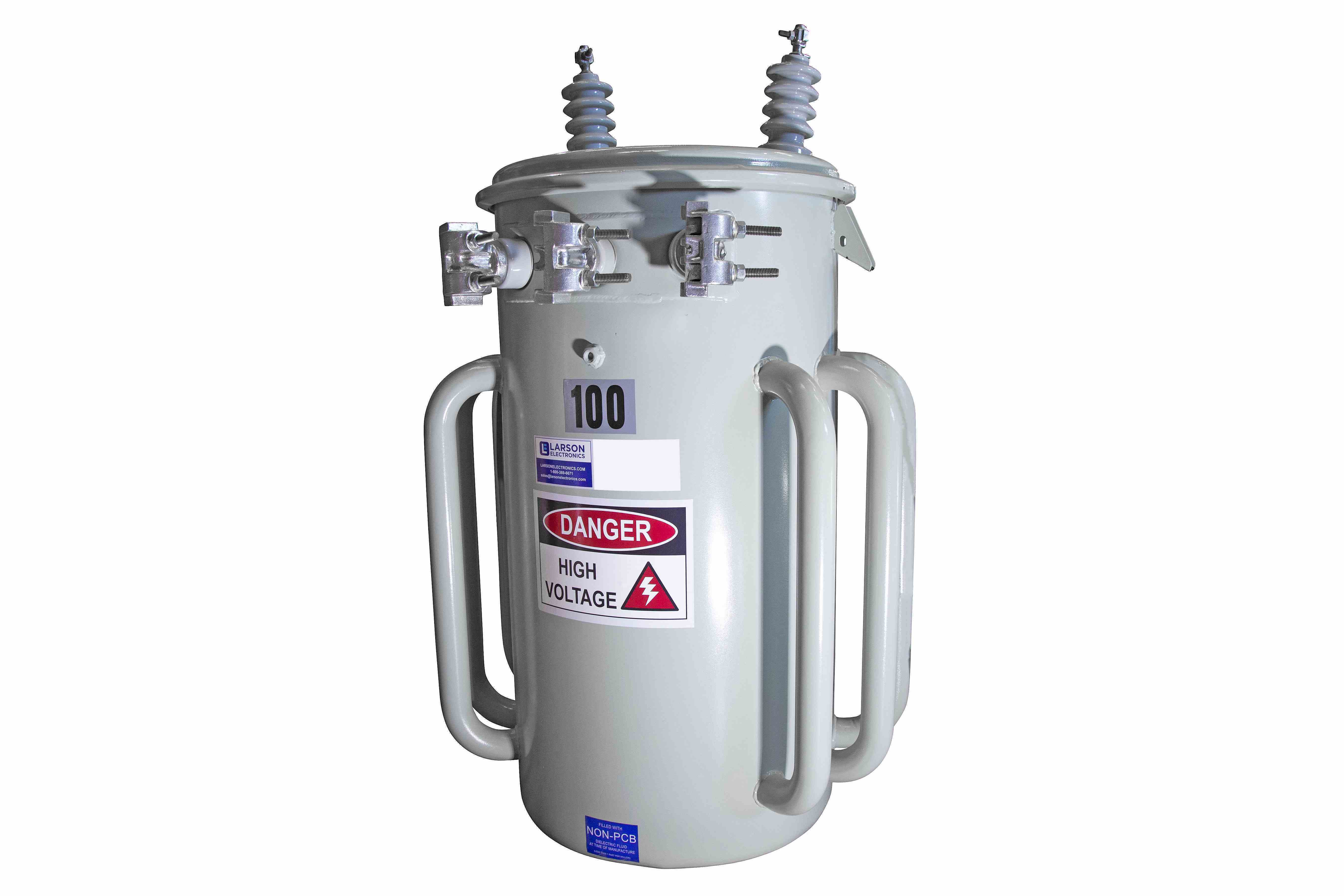 37.5 KVA Overhead Distribution Transformer, Pole Mount, 12470GrdY/7200 Grounded Wye Pri., 120/240V Sec., Mineral Oil, Copper, ONAN , Arrestors, 304 Stainless