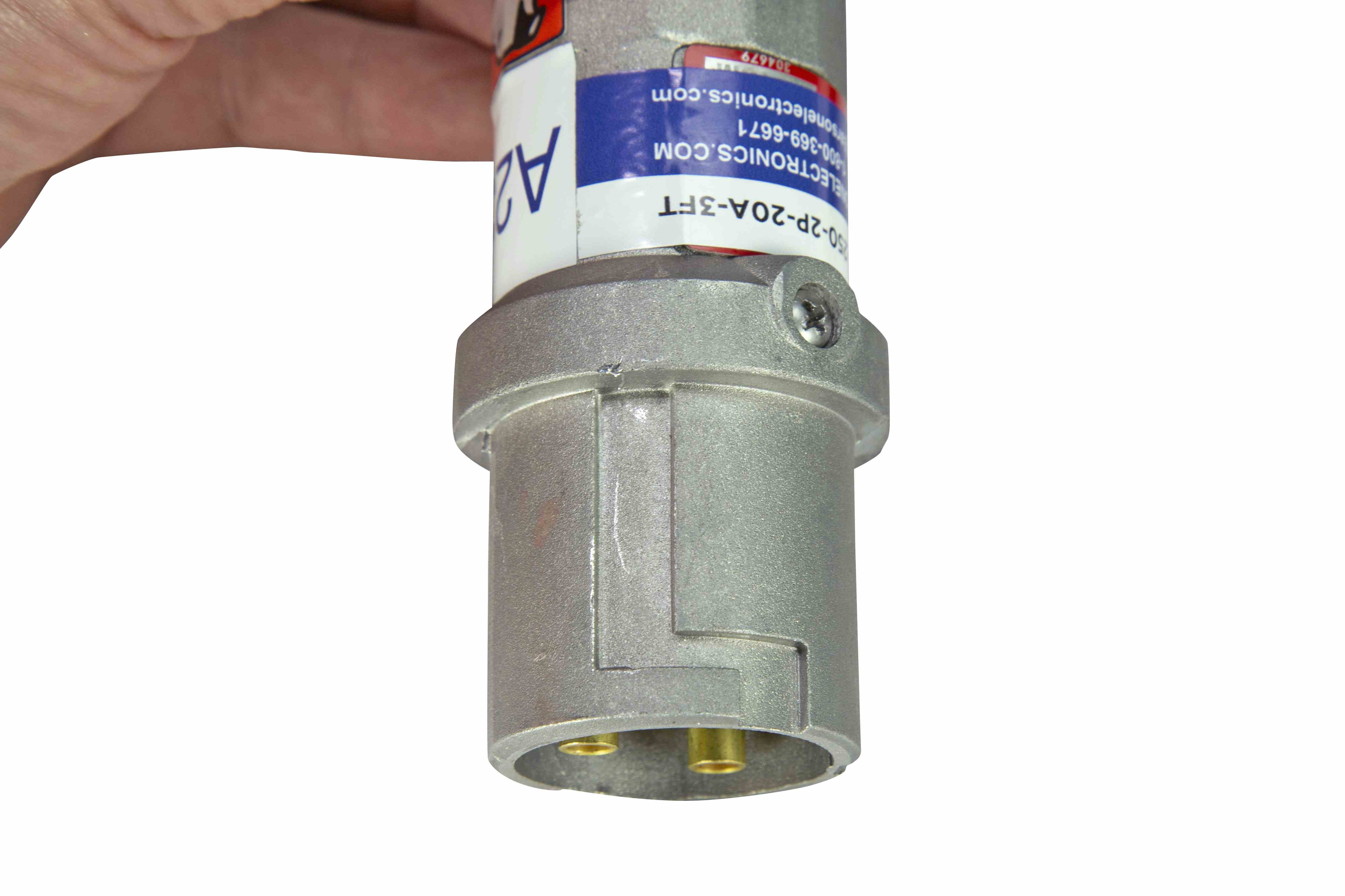 Explosion Proof Plug- 250 Volt 20 Amp Rated - 2 Pole 1 Ground Configuration - 3ft 12/3 SOOW Pigtail