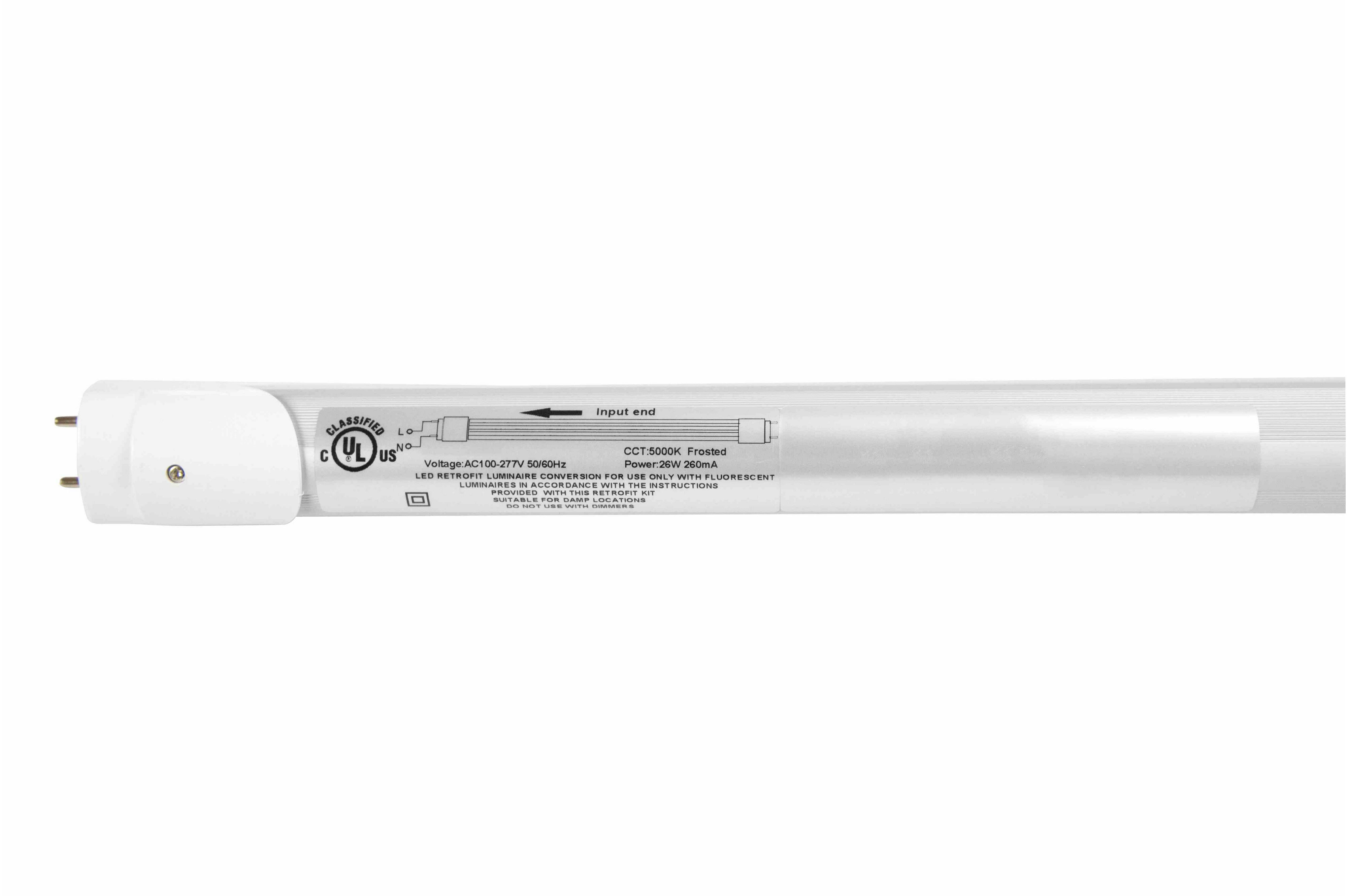 LED Bulb - T8 - 22 Watts - Replacement or Upgrade for 70 Watt Fluorescent Light Fixtures