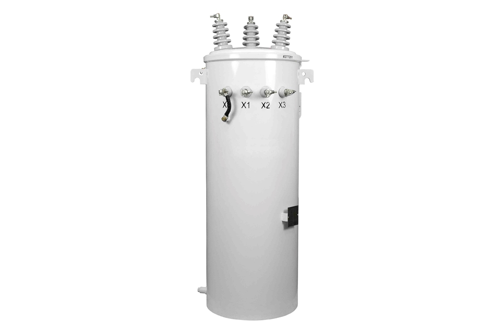 100 KVA 3PH Overhead Distribution Transformer, Pole Mount, 12470Y/7200 Grounded Wye Pri., 480Y/277 Sec., Mineral Oil, Copper, ONAN