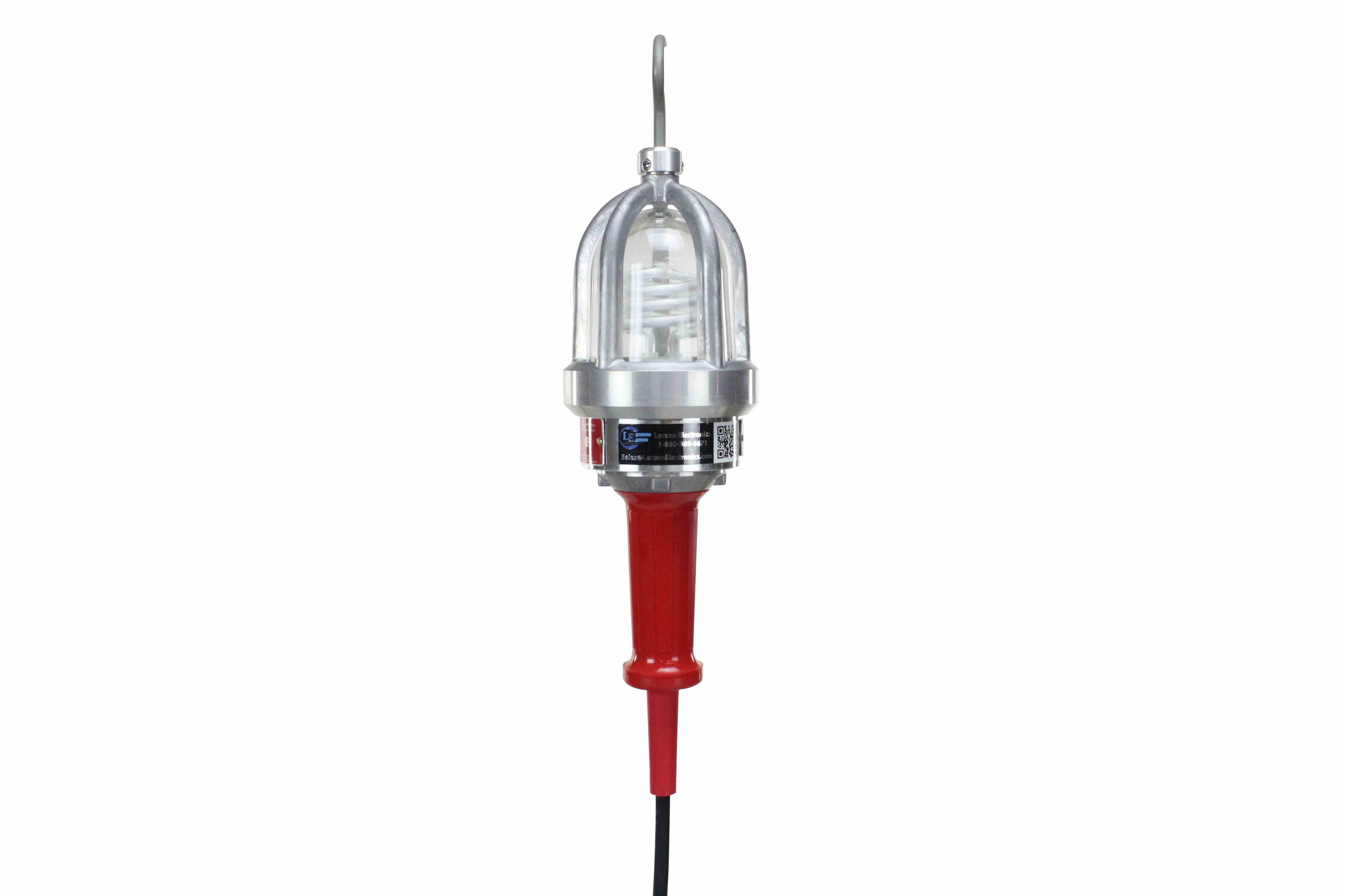 Explosion Proof Compact Fluorescent Drop Light - 26 Watt Bulb -1700 Lumen - 100' SOOW Cord