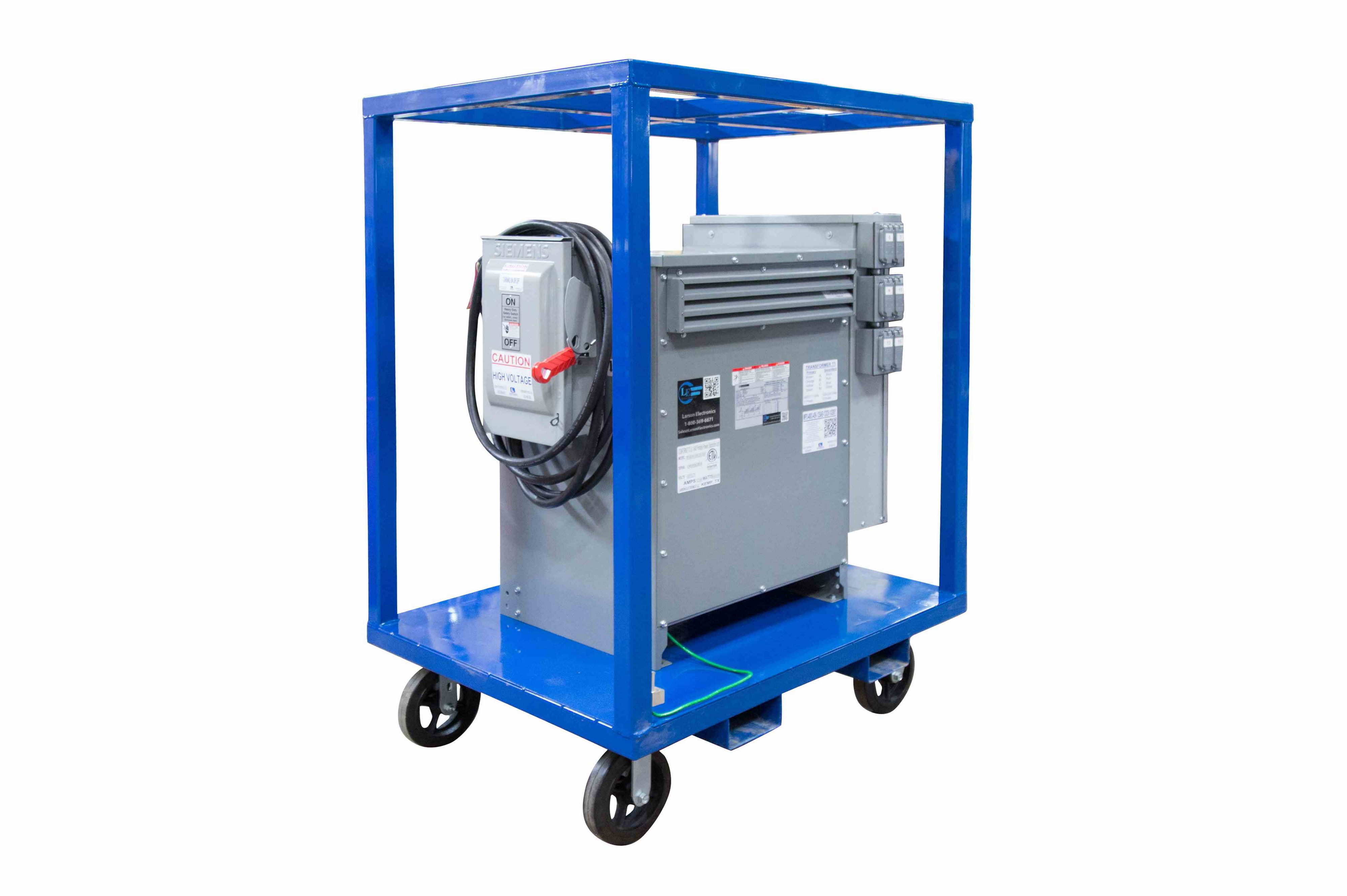 300 KVA Distribution Skid, 480V-208Y/120 3PH, Terminal Lug Input & Output