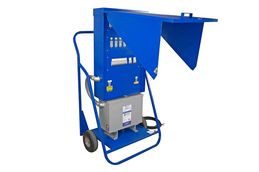 15 KVA Portable Distribution System - 480V-208Y/120 3PH - (2) L6-30R, (8) 5-20R Duplex - 25' Line-In