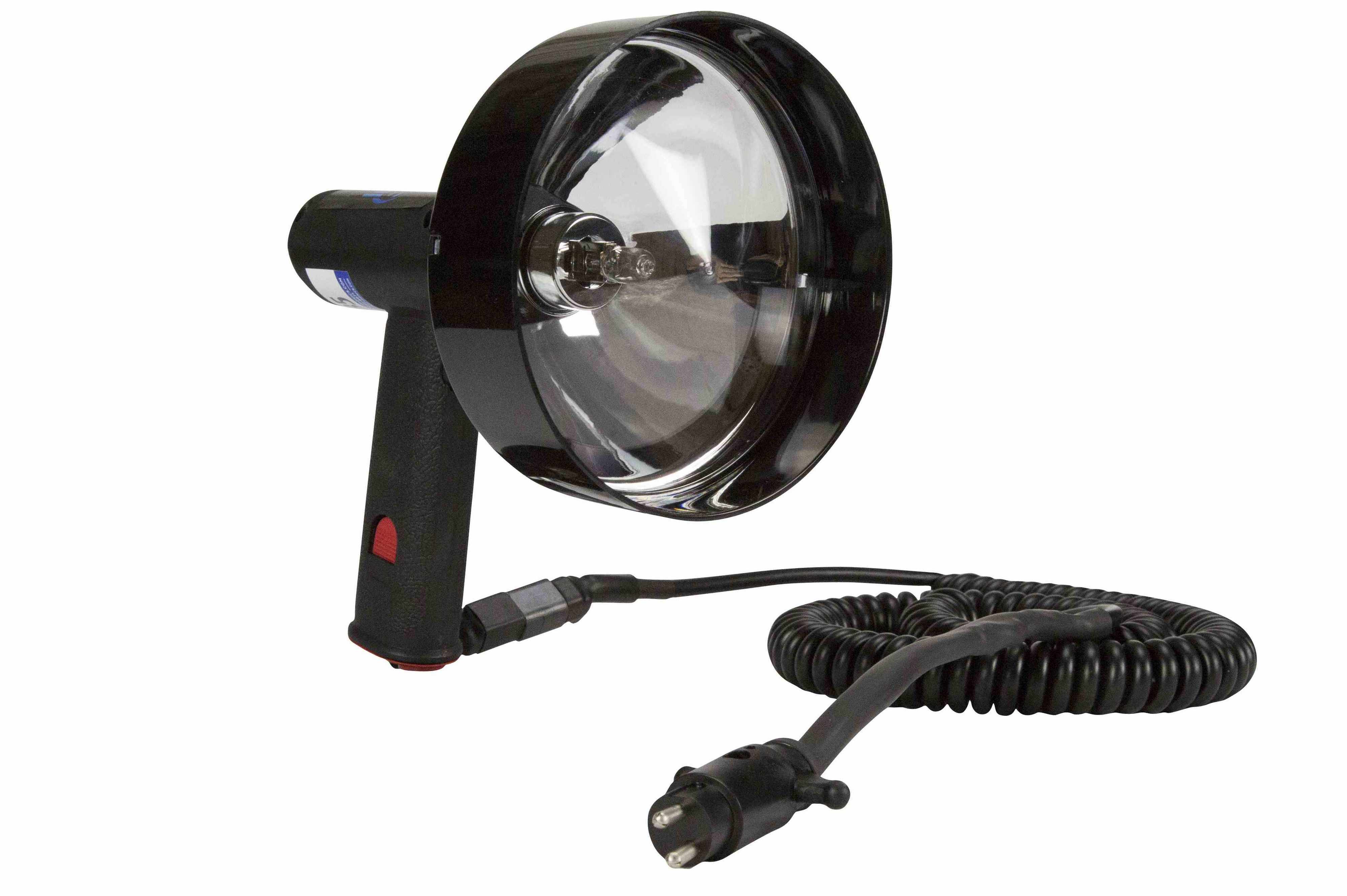 100W Handheld Halogen Spotlight - 5 Million Candlepower - Spot/Flood - 16' Cord w/ 2-Pin Marine Plug