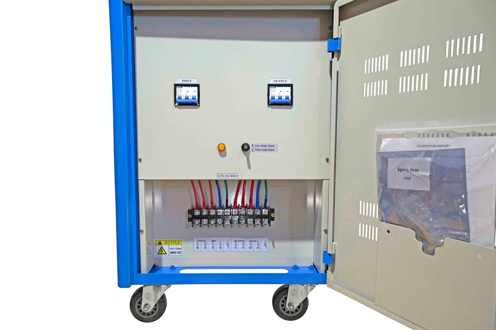2 KVA Solid-state Frequency Converter - 208V 60Hz Input to 220V 50Hz Output - 1PH - Mobile w/ Wheels