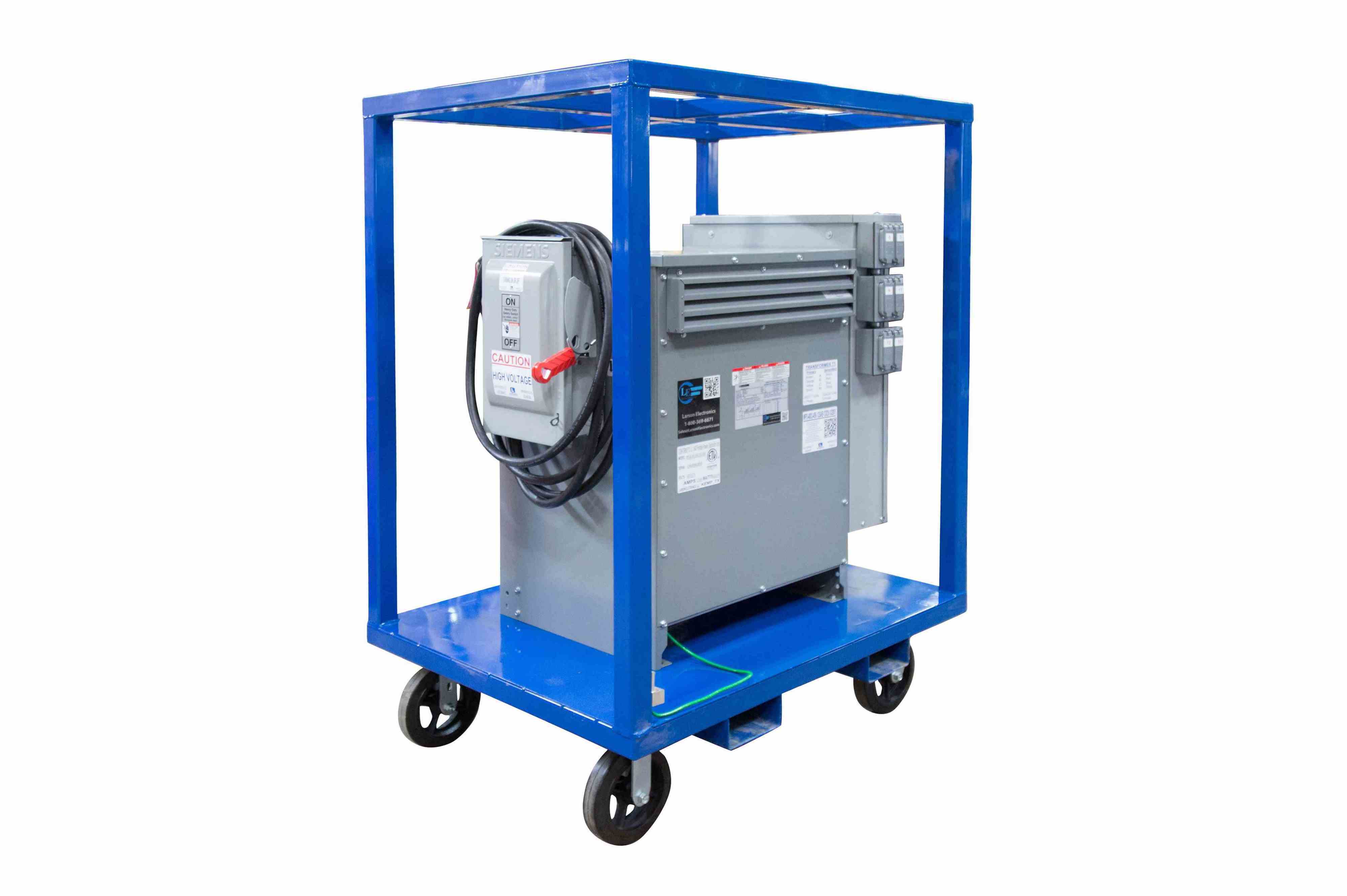 75 KVA Mobile Power Distribution, 480V-208Y/120 3-phase, (42) 20A 1P Breakers