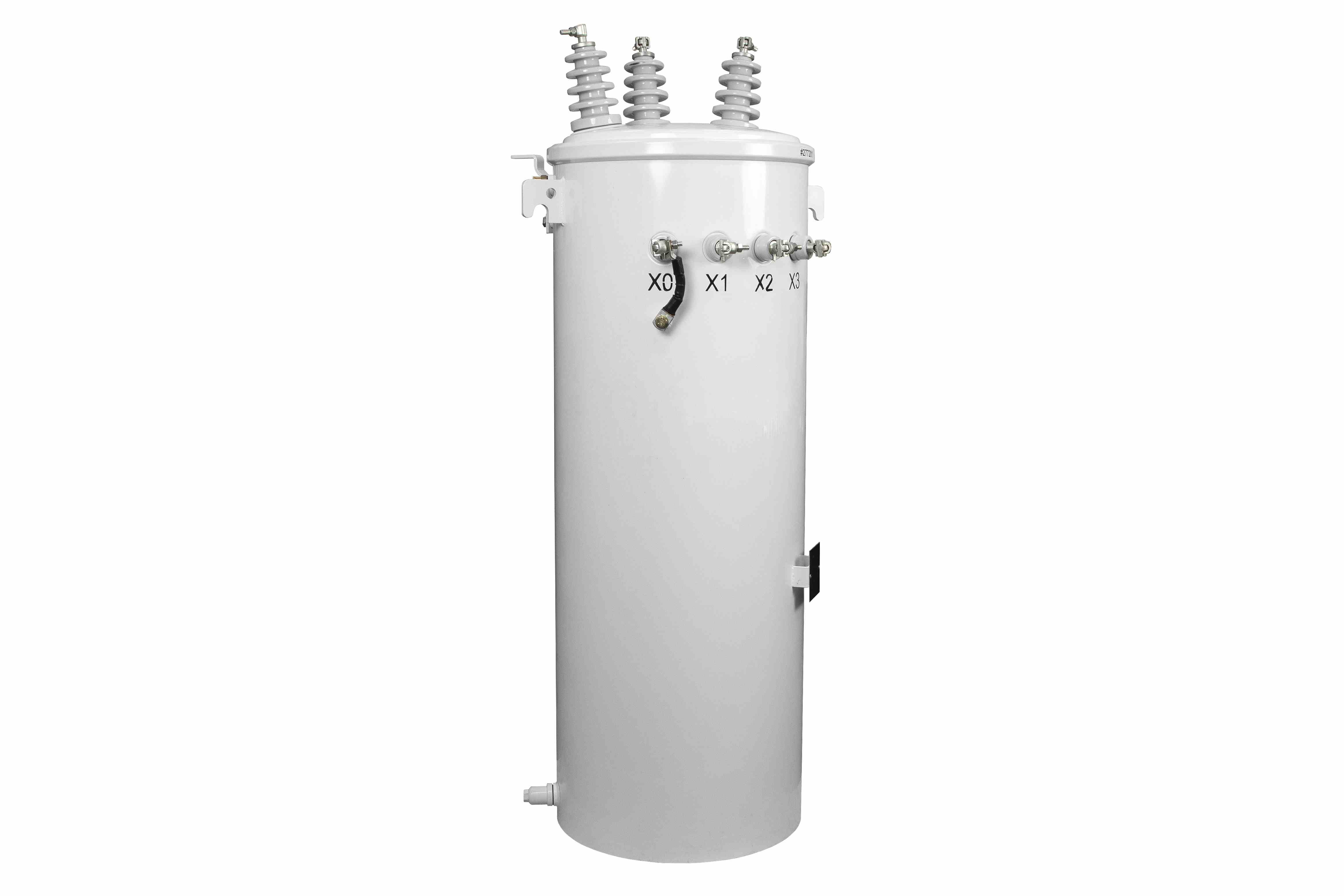 100 KVA 3PH Overhead Distribution Transformer, Pole Mount, 13800V Delta Primary, 480Y/277 Wye-N Secondary, Copper, FR-3/KNAN