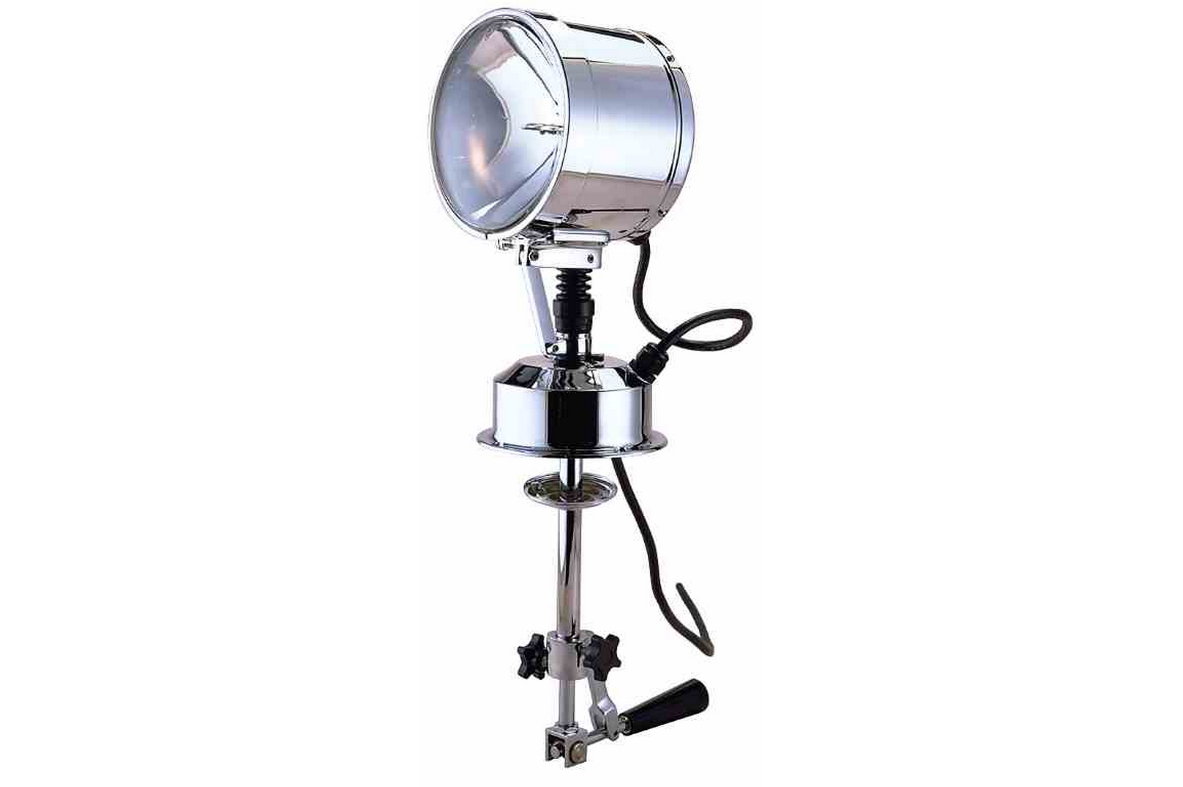 450 Watt Pilot House Control Search Light - 24V DC - Continuous Sweep - Manual Tilt/Rotation