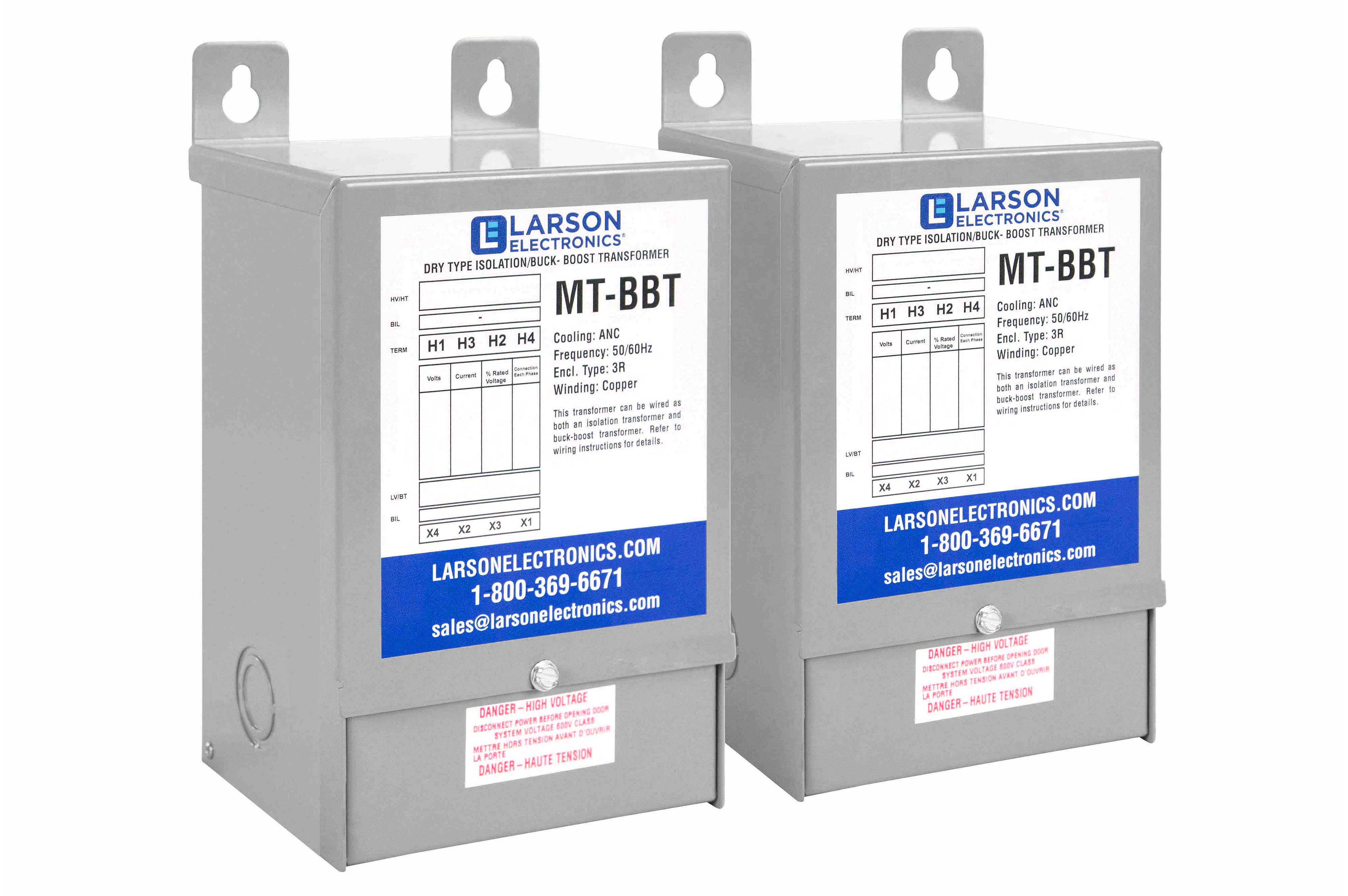 3-Phase Delta Buck/Boost Step-Down Transformer - 240V Primary - 208V Secondary - 70.75 Amps -50/60Hz