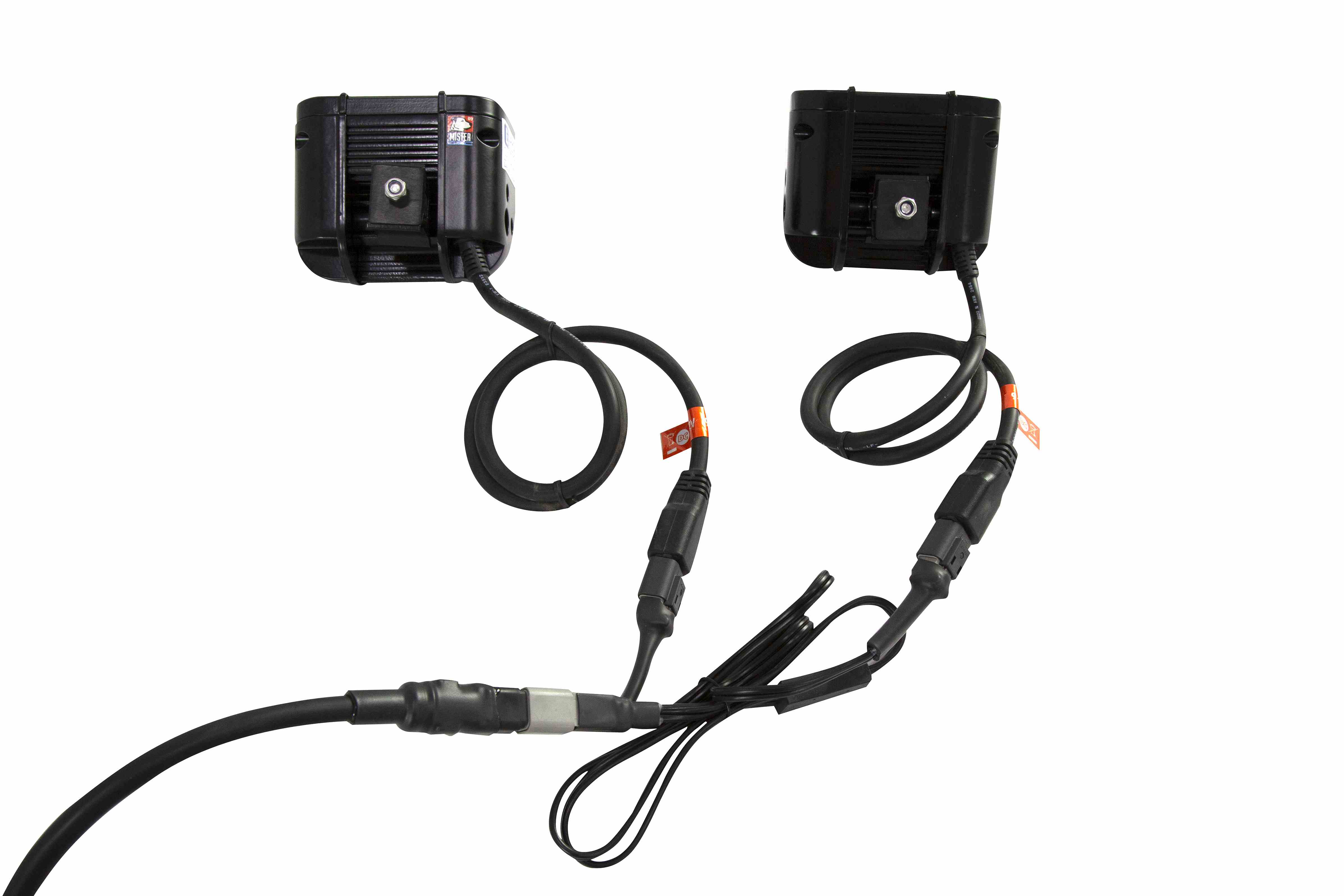 Infrared LED Military Driving Lights - High/Low Beams - 9-42VDC - Covert Headlights - Dual Switches
